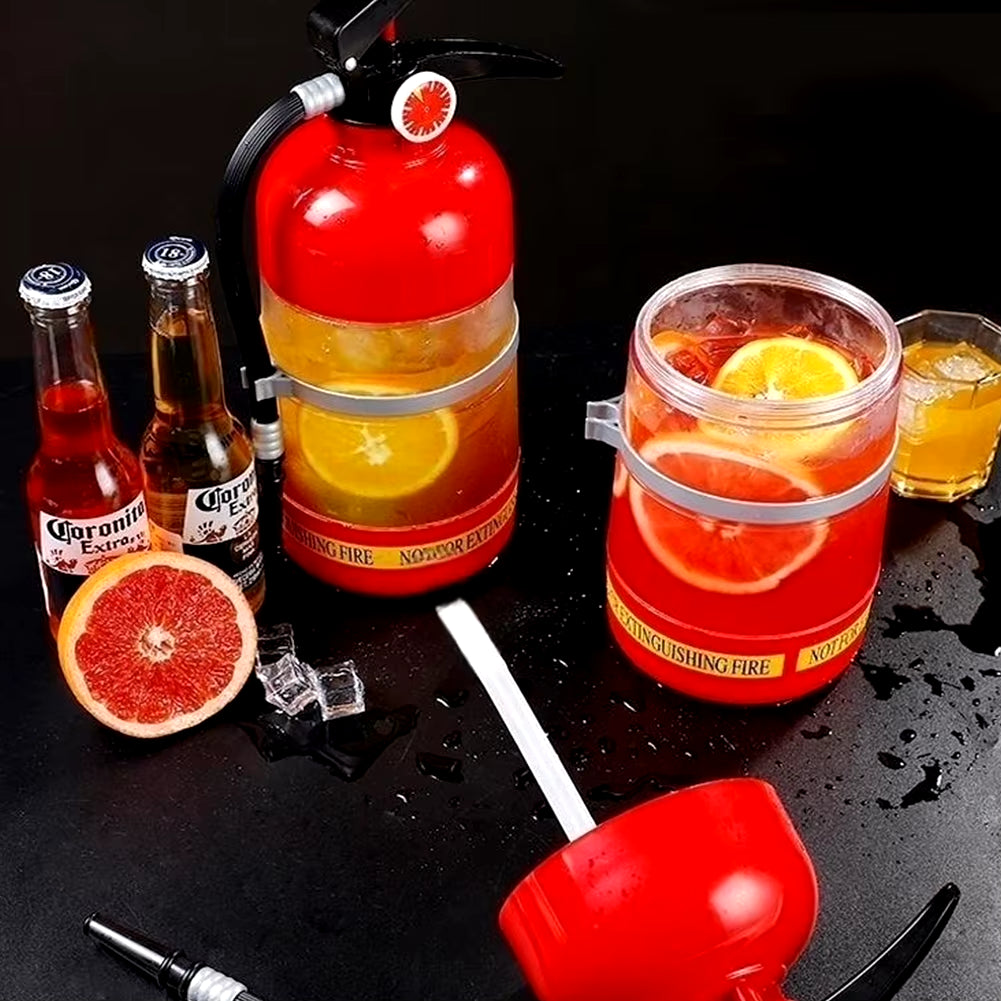 1.5L Beer Wine Drink Dispenser Creative Fire Extinguisher Shape Liquor Dispenser Wine Spirits Beer Beverage Party Bar Accessory