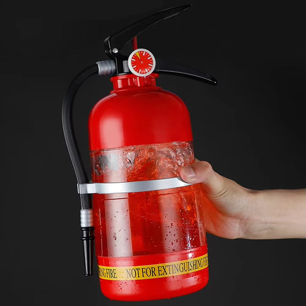 1.5L Beer Wine Drink Dispenser Creative Fire Extinguisher Shape Liquor Dispenser Wine Spirits Beer Beverage Party Bar Accessory